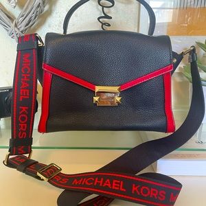 Blue & Red Michael Kors Crossbody